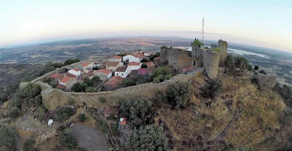 the  villa overlooks dramatic mountainous scenery